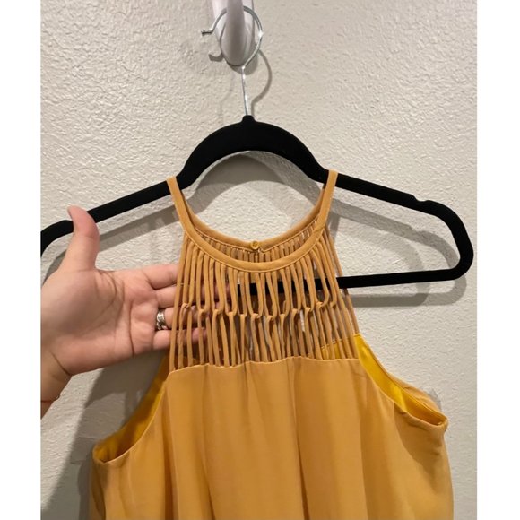 LULUS Tell Me Mustard Mini Dress - Picture 3 of 4